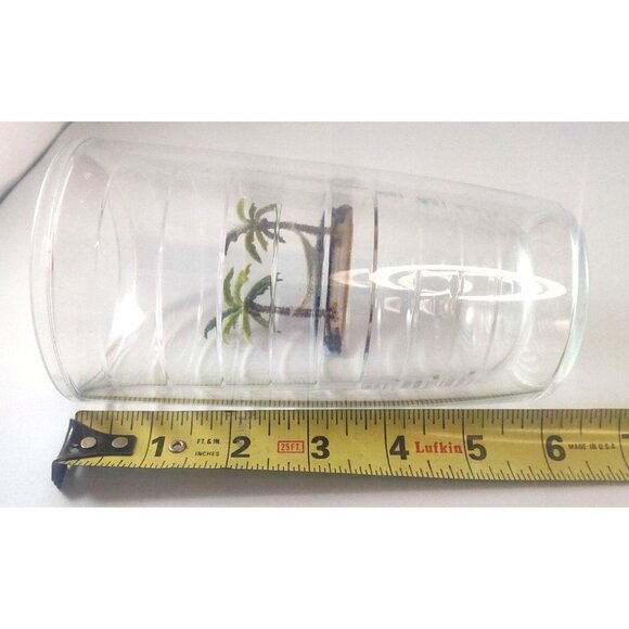 Tervis Double-Wall Insulated Clear Tumblers W/Seahorse/Palm Tree Designs-16 oz - Picture 12 of 13